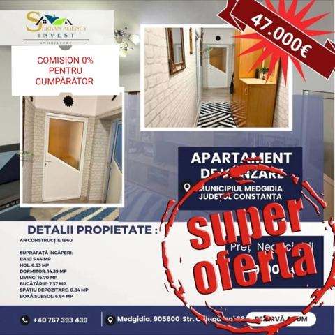 APARTAMENT DE VANZARE MEDGIDIA